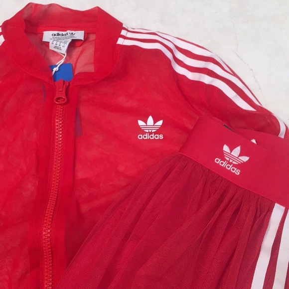 Adidas Tulle Mesh Jacket And Skirt 